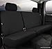 Fia SP82-38 BLACK Custom Fit Rear Seat Cover Split Seat 60/40 - Poly-Cotton, (Black)