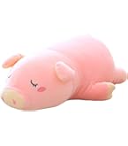 Honoson - Cerdo de peluche con bebés, lindo cerdo mamá de enfermería de peluche con 4 juguetes magnéticos de peluche para niños, niños y niñas, divertidos regalos de Navidad y cumpleaños