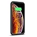 iPhone Xs Max Battery Case 6200mAh, Gasopic Extended Slim Rechargeable Battery Charger Case External Battery Pack Portable Power Bank Protective Charging Case Cover for iPhone Xs Max (6.5inch)-Black