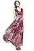 Joy EnvyLand Women V-neck Flower Prom Party Tunic Long Cocktail Beach Dress