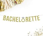 Bachelorette Banner, Gold Glitter Banner | party decorations | bride to be