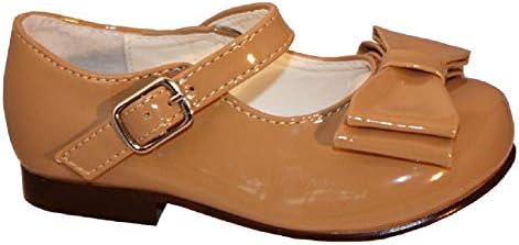 Sevva Infant Girls Spanish Style Patent Bow Mary Jane Flat Shoes UK Sizes 4-10