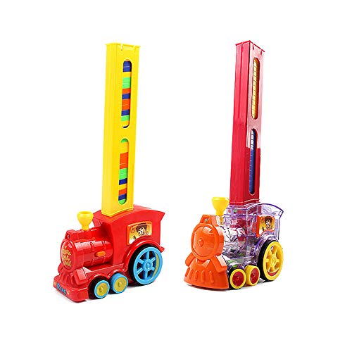 image for TiTa-Dong Domino Train Toy Set , Rally Electric Train Model with Light