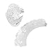 Aiyaya ® Filigree Artistic Muffin Case Cupcake Paper Cup Liner Little Vine Lace Laser Cupcake Wrappers for Wedding Party Birthday Decoration (Mirror Silver)