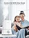 Homech SL-AH001 Cool Mist, 26dB Quiet, 4L Ultrasonic Humidifiers for Large Bedroom Home Babies, 360° Nozzle, Waterless Auto Shut-Off, White
