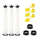 3 Sets Gas Can Replacement Spout & Parts Kit with Gasket,Stopper Cap,Screw Cap Collar and Vent Cap,for Rubbermaid Essence Gott & Some RotopaX Kolpin Blitz