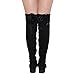BETANI FD00 Women's Block Heel Drawstring Stretchy Over The Knee Boots