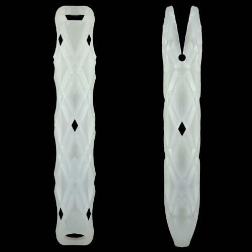 Helix Case Soft Protective Ultralight Case (Pair (2))- LED Poi for Raves and Concerts - For LED Glowstick (Rainbow) by UltraPoi