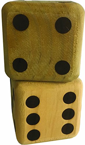 5 Giant Wood Dice Giant Game