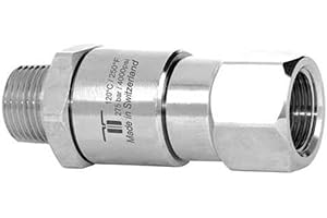 Mosmatic 32.864 Rotary Unions DGV Swivel G1 1/2" NPTM G2 1/2" NPTF NW 3/8", Silver