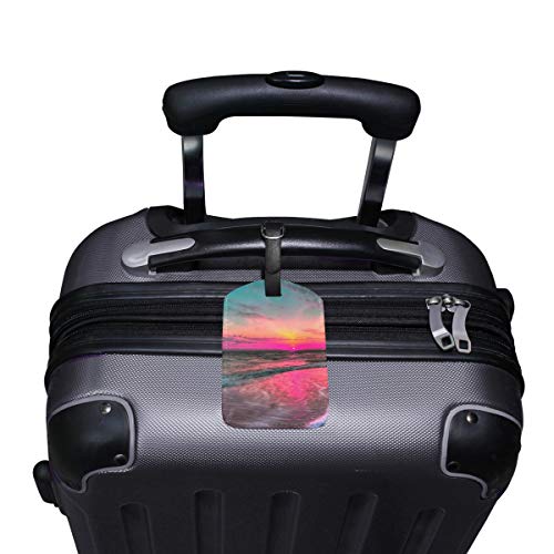 Luggage Tags Sonnenuntergang Womens Bag Suitcase Tags Holder traveling accessories 2 Piece
