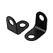 uxcell 16mmx10.5mmx16mm 90 Degree Metal Angle Brackets Corner Braces Black 30pcs