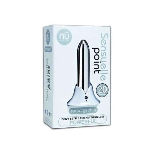 New USB 20 Function Ultra Silky Smooth Silicone Body Safe Vibrator, Silver Spaceman image