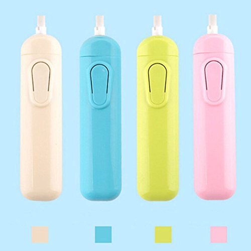 Ioffersuper Electric Eraser Automatic School Supplies Stationery Child Day Gift Blue