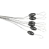 Tanchen-100PcsPack-6-in-1-Cylinder-Shaped-Float-Stop-Fishing-Rubber-Stopper-Bobber-Sinker