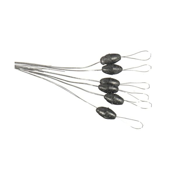Tanchen-100PcsPack-6-in-1-Cylinder-Shaped-Float-Stop-Fishing-Rubber-Stopper-Bobber-Sinker