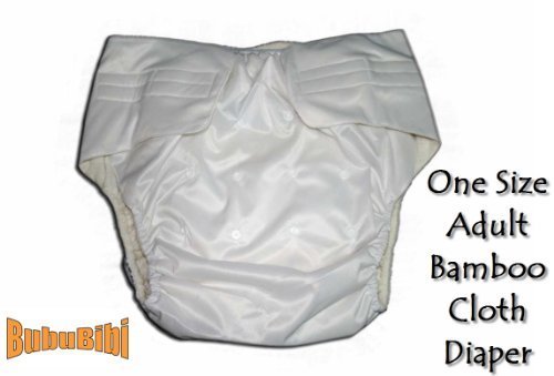 Adjustable Reusable/Washable BAMBOO ADULT Cloth Diaper/Nappy+2 Insert S/M/L Baby