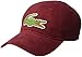 Lacoste Men's Classic Big Croc Gabardine Cap, One Size, Bordeaux