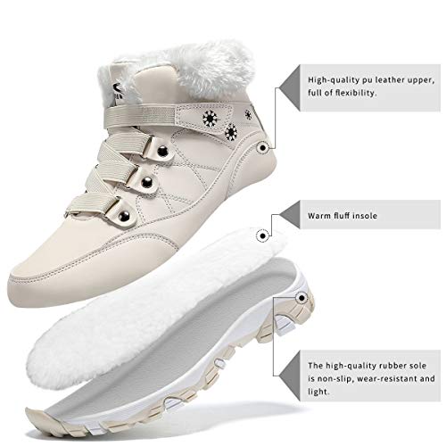 ASHION-Womens-Waterproof-Winter-Shoes-Non-Slip-Warm-Snow-Boots