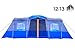 Americ Empire Large Family Tent for Camping with Rooms Fits 6 Queen Beds. Huge 14-13-12 Person Tent for Camping Waterproof. Big Multi Room Tent (21ft x 10ft). 3 Room Tent Improved Model (Blue)