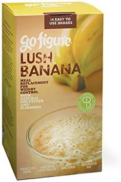 gofigure Healthy Meal Replacement Shake with Patented Slimbiome | 14 Meals sachets | Lush Banana |