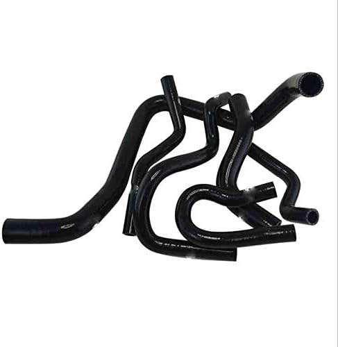 Turbo Hose Kit 6pcs Intercooler Radiator Blue Tube Fit For Honda Civic D15 D16 EG EK 1992-2000,Black