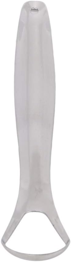 FlybloomTongue Scraper, Reusable Portable Stainless Steel Tongue Cleaner Brush for Adults(Silver Color)