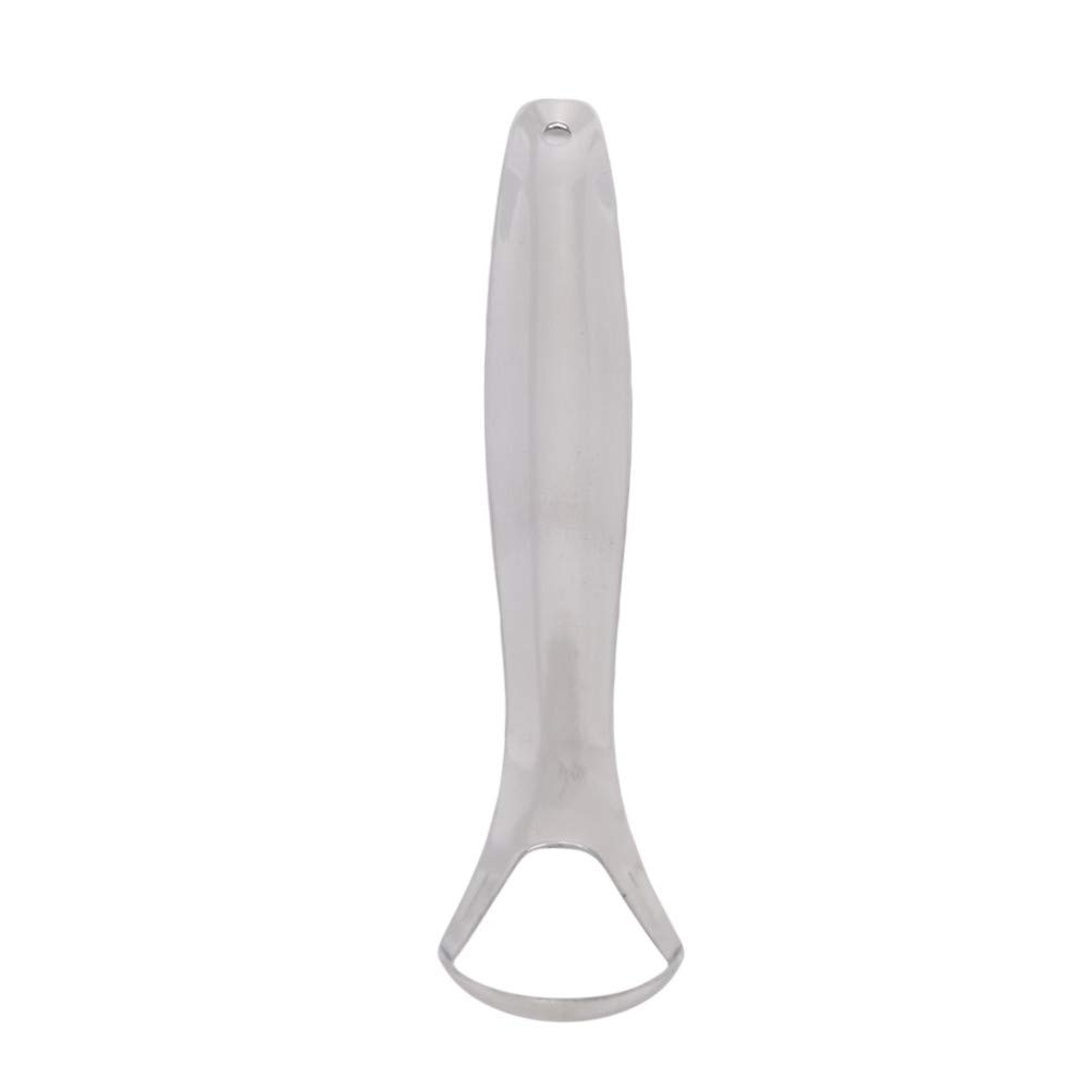 FlybloomTongue Scraper, Reusable Portable Stainless Steel Tongue Cleaner Brush for Adults(Silver Color)