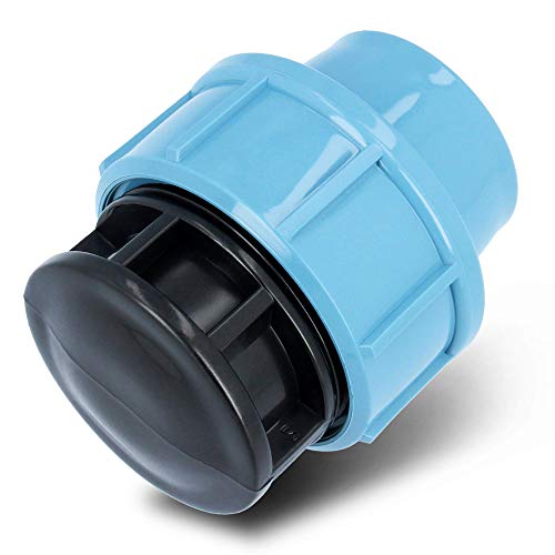 PE Stopfen Endkappe 32 mm PN 16 Klemmverbinder Für PE Rohr Verschraubung | Kunststoff Klemmkupplungen Wasserrohrstopper…