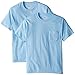 Hanes Men's Beefy Short Sleeve Pocket Tee Value Pack (2-Pack), Light Blue, X-Large