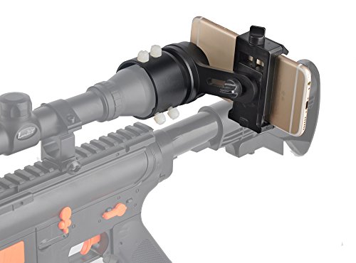 Landove Rifle Scope Smartphone Mounting System Smart Shoot Scope Mount Adapter for Gun Scope Airgun Scope Display Record The Hunt Via The Phone - Advanced Glass Magnification System Adapter