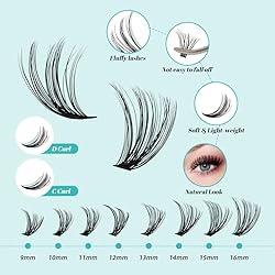 Lash Extension Kit 320Pcs,DIY Individual Lashes