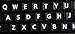 English US Large Letters Black Keyboard Stickers