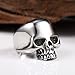 Stainless Steel Men's Cool Skull Head Solid Ring Punk New