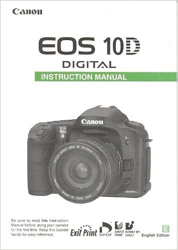 Canon Eos 10d Digital Original Instruction Manual Canon 10d Amazon Com Books