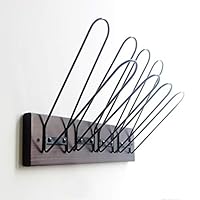 PUNCIA Wooden Wall Mount Mitten Stands Glove Holder Shelf Umbrellas Stand Scarves Cap Shelf Hats Stands Ski Goggles Hanger Rack for Men Woman Kids (1Pack)