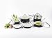 GreenPan Lima 3D I Love Cooking Ceramic Non-Stick 12 Piece Set, Cream