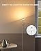 LED Torchiere Floor Lamps, Gladle Dimmable Tall Standing Lights for Living Room Bedroom Office, Super Bright Modern Sky Floor Lamp Uplight with 5 Brightness Levels, Work with Smart Plug, Warm White