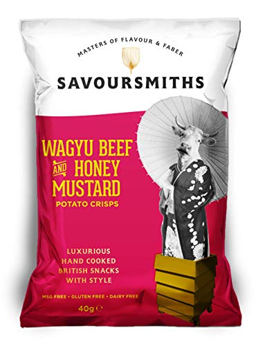 Savoursmiths Wagyu Beef with Honey Mustard Potato Crisps, 150 g