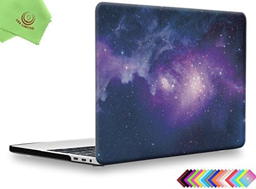 UESWILL MacBook Pro 13 inch Case 2018 & 2017 & 2016 Release, A1989/A1706/A1708, Galaxy Pattern Hard Case Cover for Newest MacBook Pro 13 inch with/without Touch Bar Touch ID, Nebula/Purple