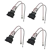 DKMUS 2 X Pairs Speaker Wiring Harness Wire Cable VW Passat Seat Golf Polo Speakers Adapter Connector Adaptor Plug