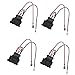 DKMUS 2 X Pairs Speaker Wiring Harness Wire Cable VW Passat Seat Golf Polo Speakers Adapter Connector Adaptor Plug primary
