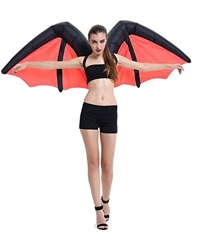 Inflatable Novelty Devil Bat Vampire Wings Halloween Costume Party Suit Fancy Dress Prop