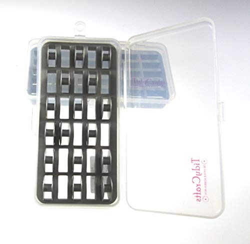 M Bobbin Boxes - Set of Two - Great Bobbin Case for Bernina New 7 and 8 Series Jumbo Bobbins