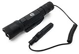 Dagger Defense DD-SD05 tactical rail mounted flashlight, 600 lumens with strobe feature and cord control option