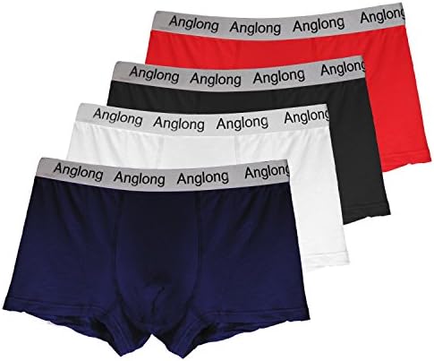 Boxer Briefs For Men,Underwear Men Pack 95% Modal,5% Spandex 4-Pack (M)