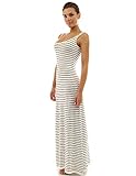 PattyBoutik Women's Scoop Neck A-Line Maxi Dress
