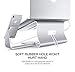 Bestand 2 in 1 Laptop and Phone Stand Aluminum Cooling Computer Stand & Holder Compatible with MacBook Air / Pro, iPhone Series, Silverthumb 4
