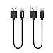 [Apple MFi Certified] Avantree 2 Pack Short Lightning Cables 1Ft/14inch for iPhone 7 6s 6 5 iPod iPad, High Speed Data Sync and Charge Cable - Black