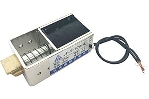 Saim Door Solenoid DC 12V 2A 10mm Stroke 40N Force Open Frame Actuator Door Lock Solenoid